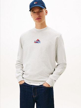 Tommy Hilfiger Mountain Logo Embroidery Terry Sweatshirt