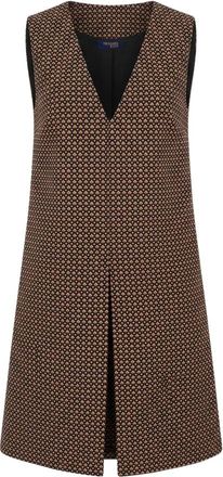 Trussardi Abito Corto Senza Maniche - - Dresses - Donna - Marrone - S