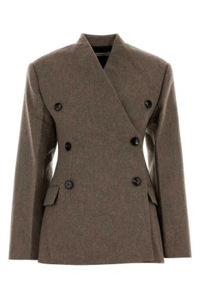 Co Dove Grey Wool Blend Blazer