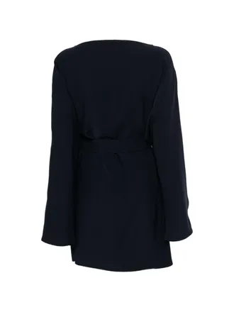 Parosh Belted Waist Dress - Navy