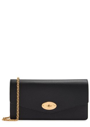 Mulberry Darley Grained Leather Clutch - Black - One Size