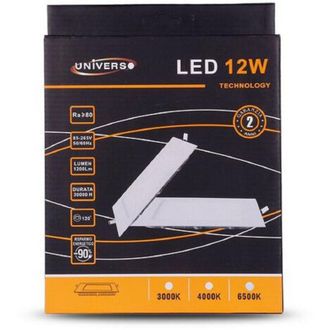 Trade Shop Trade Shop - Pannello Led Slim 12w Incasso Quadrato In Pvc Luce Caldo Freddo Naturale P155aq