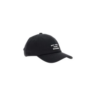 Dr&ocirc;le de Monsieur La Casquette Slogan - Heren - Petten - Zwart - ONE Size - Katoen - Accessoires