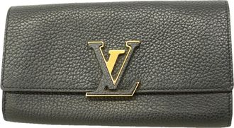 Louis Vuitton Noir Long Wallet (Bi-Fold) (Pre-Owned)