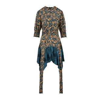 Mar De Margaritas Frida V4 Jurk - Dames - Casual kleedjes - Groen - M - Kleedjes