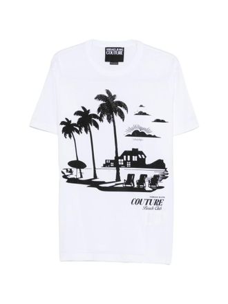 Versace Jeans Couture White Cotton Regular Fit T-Shirt