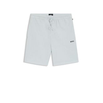 BOSS Cotton-blend pajama shorts with embroidered logo