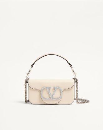 Valentino Garavani Borsa Piccola A Spalla Valentino Garavani Loc&ograve; Con Logo Gioiello Donna AVORIO UNI