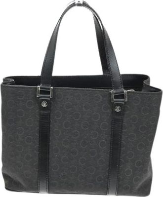 Celine Pre-owned Tote Bags, female, Black, Size: ONE SIZE Pre-owned Vintage Canvas Tote Bag