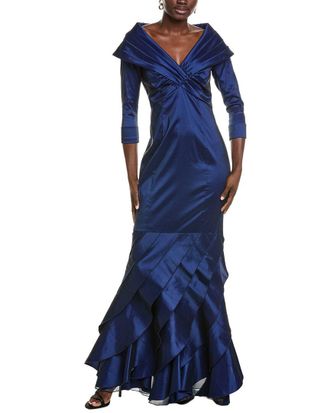 Tadashi Shoji Blythe Portrait Collar Gown