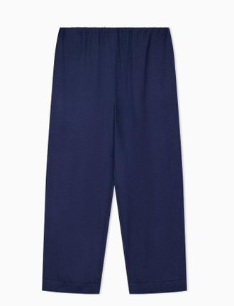 Emporio Armani Micro Leopard Jacquard Elastic Waist Trousers