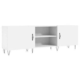 Berkfield Home TV Cabinet White 150x30x50 cm Engineered Wood | Size: 150 x 30 x 50 cm