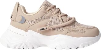 Ga&euml;lle Paris Mesh Runner Sneakers met Rubber Stopper - Dames - Sneakers - Beige - 38 EU - Leer - Schoenen