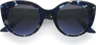 Emmanuelle Khanh Blue Portia Cat-Eye Sunglasses