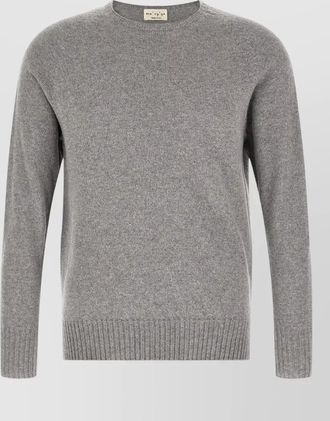 Maryya cashmere virgin wool ribbed crew neck jumper
