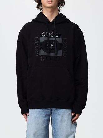 Gucci Felpa con cappuccio in cotone con logo