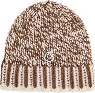 Moncler Moulin&eacute; Wool-blend Beanie - Brown - One Size