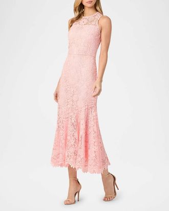 Shoshanna Anamaria Dress In Peony