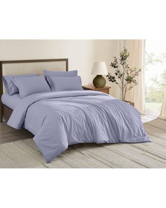 Brooklyn Loom Solid Cotton Percale Duvet Set