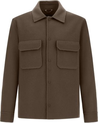 Herno wool overshirt - Brown