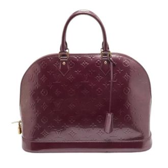 Louis Vuitton Pre-owned Vintage Handtas - Dames - Pre-owned - Paars - Maat: ONE Size Leer