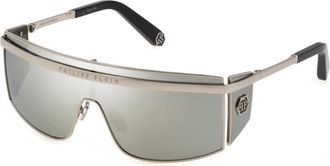 Philipp Plein Zonnebril - Dames - Zonnebrillen - Grijs - ONE Size - Nylon - Accessoires