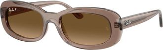 Ray-Ban Stijlvolle zonnebril Rb 2221 in blauw - Dames - Zonnebrillen - Bruin - 56 MM - Accessoires