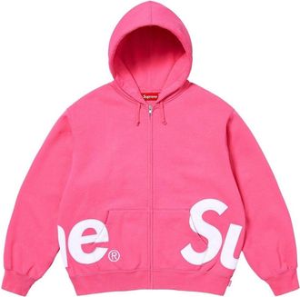 SUPREME Big Logo Zip Up Hooded Sweatshirt Magenta SS25SW46-MAGENTA