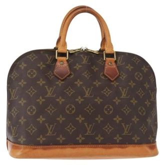Louis Vuitton Pre-owned Vintage Canvas Handtas - Dames - Pre-owned - Bruin - Maat: ONE Size
