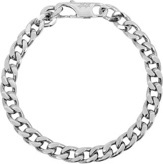 TwoJeys Unstoned Cuban Bracelet - unisex - Armbanden - Grijs - S - Accessoires