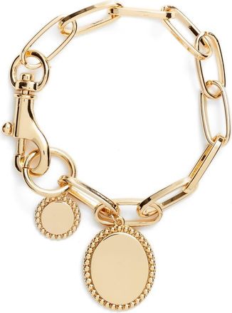 Rebecca Minkoff Medallion Link Bracelet in Gold at Nordstrom
