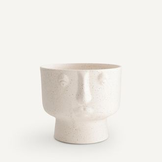 AM.PM Geglazuurde keramische bloempot, H15cm, Lesego