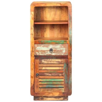 Berkfield Home Highboard 45x32x110 cm Solid Reclaimed Wood | Size: 45 x 32 x 110 cm