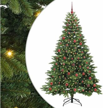 vidaXL &Aacute;rbol De Navidad Artificial Con 300 Led Verde 210 Cm Pe Y Pvc Vidaxl