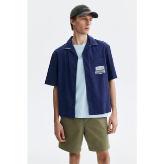 H&M Relaxed-fit cotton shorts in Khaki Green at Nordstrom, Size Xx-Large