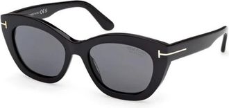 Tom Ford Linda-02 Zonnebril - Dames - Zonnebrillen - Zwart - 53 MM - Accessoires