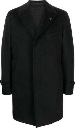 Tagliatore concealed-fastening virgin wool jacket - men - Virgin Wool/Cupro - 52 - Black