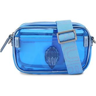 Kurt Geiger Kensington Vinyl Camera Bag in Blue at Nordstrom