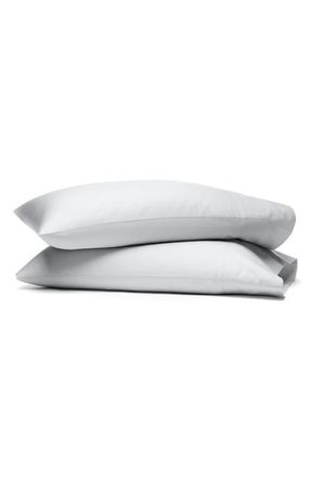 Boll & Branch Set of 2 Signature Hemmed Pillowcases in Sky at Nordstrom, Size King