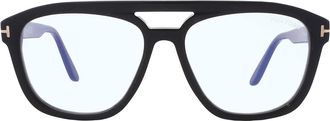Tom Ford Blue Light Block Navigator Mens Eyeglasses FT6024-B 001 56