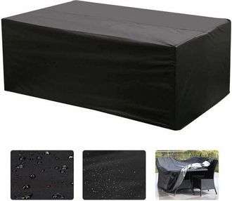 OEM Funda Rectangular Para Muebles De Jard&iacute;n Oxford, Protecci&oacute;n Uv (213 X 132 X 74 Cm)