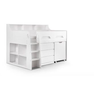 Julian Bowen Jupiter Single Bed Midsleeper White - Julian Bowen | TJ Hughes