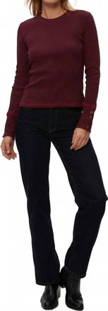 Michael Stars Willa Thermal Top In Velvet