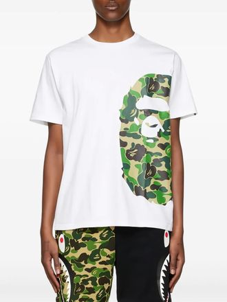 A Bathing Ape T-shirt Side Big Ape Head ABC Camo - Bianco