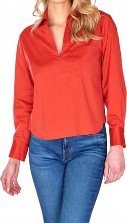 Finley Joni Popover Shirt In Cinnamon