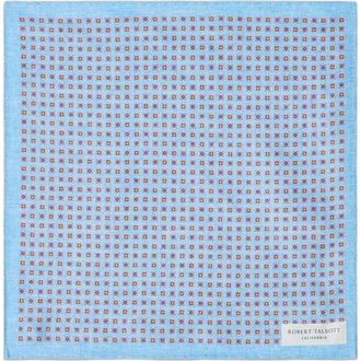 Robert Talbott Colton Reversible Neat/Pocket Square in Light Blue at Nordstrom