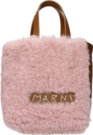 Marni Pink Leather Womens Handbag