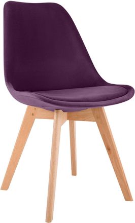 Clp Silla con asiento en terciopelo lila