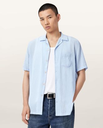 AllSaints Perry Short Sleeve Striped Shirt