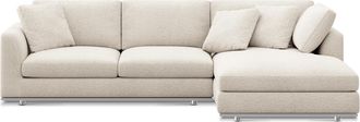Castlery Hamilton Chaise Sectional Sofa Right Facing Customized, Performance Boucle Cream, Spill Resistant, Removable Covers for Sofas by Castlery